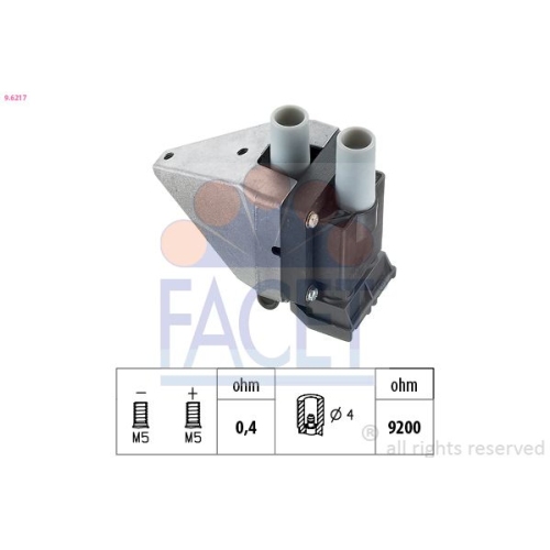 Zündspule Facet 9.6217 Made In Italy - Oe Equivalent für Mercedes Benz