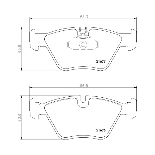 Bremsbelagsatz Scheibenbremse Hella Pagid 8DB 355 007-961 für Bmw Vorderachse