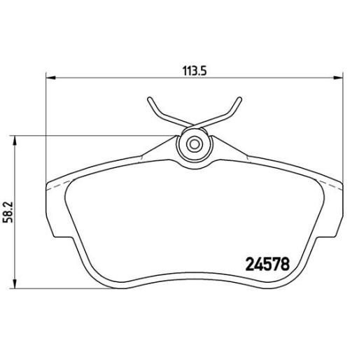 Brake Pad Set Disc Brake Brembo P61095 Prime Line for Citroën Fiat Peugeot