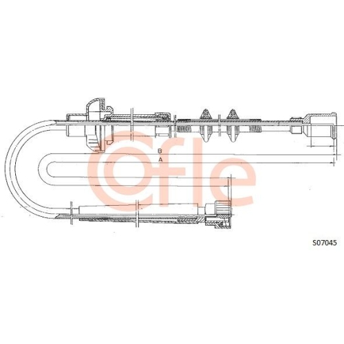 Tachowelle Cofle S07045 für Fiat