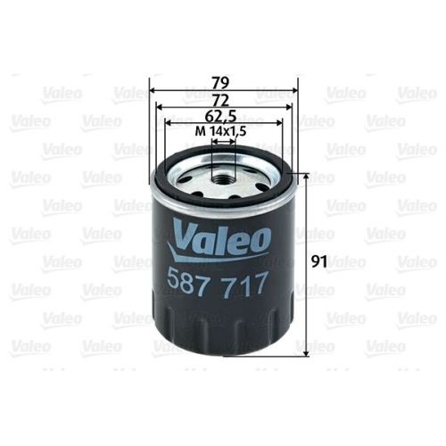 Kraftstofffilter Valeo 587717 für Ford Hanomag Mercedes Benz Mercedes Benz O&k