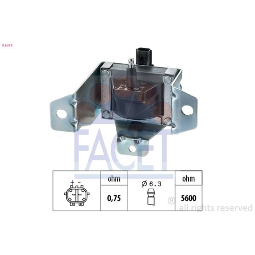 Zündspule Facet 9.6274 Made In Italy - Oe Equivalent für MG Rover Land Rover