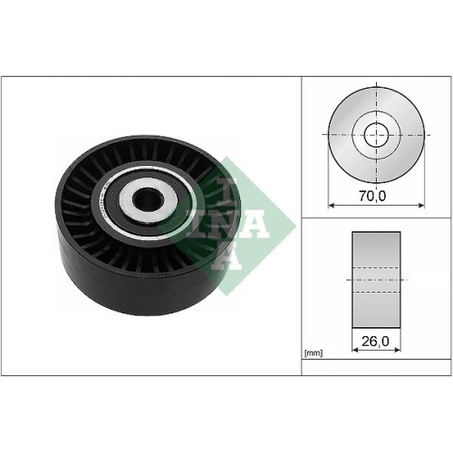 Umlenk /führungsrolle Keilrippenriemen Ina 532 0544 10 für Ford Jaguar