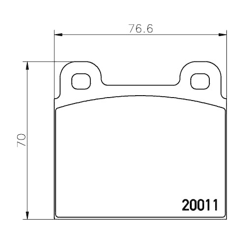 Bremsbelagsatz Scheibenbremse Hella Pagid 8DB 355 017-451 für Audi Porsche Seat