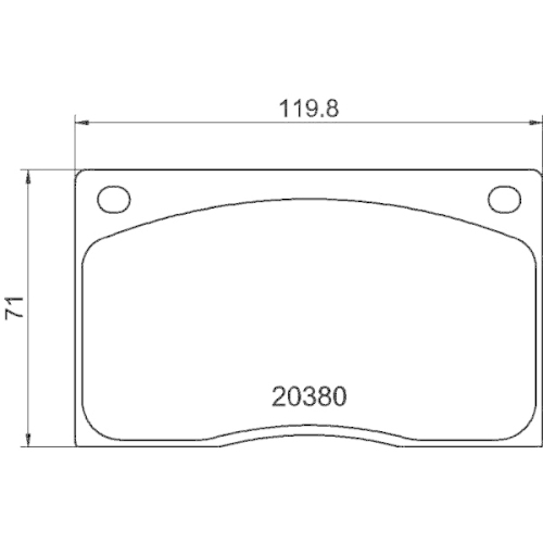 Bremsbelagsatz Scheibenbremse Hella Pagid 8DB 355 009-611 für Jaguar Vorderachse