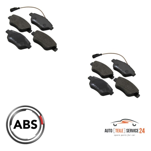 Kit Bremsbeläge vorne + hinten für SEAT IBIZA III CORDOBA SKODA ROOMST FABI