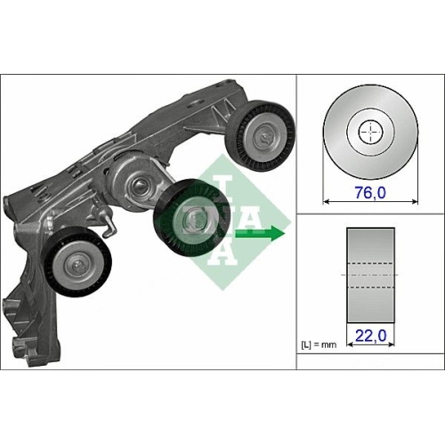 Riemenspanner Keilrippenriemen Ina 534 0431 10 für Mercedes Benz Mercedes Benz