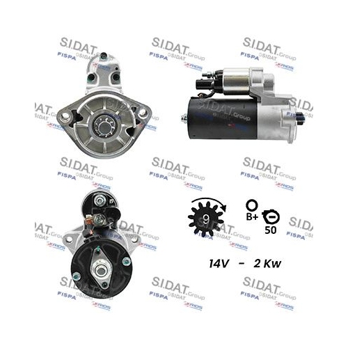 Starter Sidat S12BH0073A2 für Audi Mercedes Benz Mercedes Benz Mercedes Benz VW