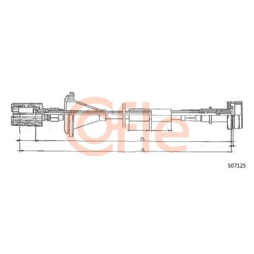 Tachowelle Cofle S07125 für Citroën Fiat