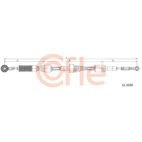 Seilzug Schaltgetriebe Cofle 11.3350 für Mercedes Benz Mercedes Benz