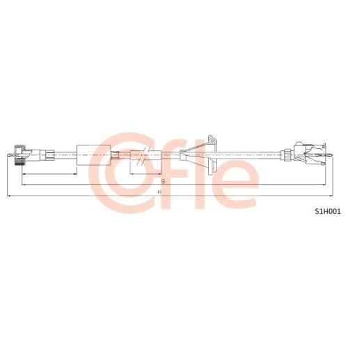 Alberino Flessibile Tachimetro Cofle S1H001 per Chevrolet