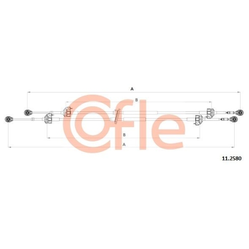 Seilzug Schaltgetriebe Cofle 11.2580 für Opel Suzuki