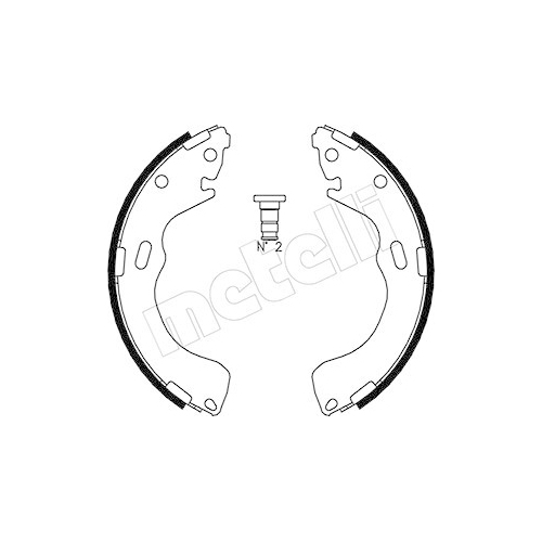 Bremsbackensatz Metelli 53-0216 für Ford Mazda Hinterachse