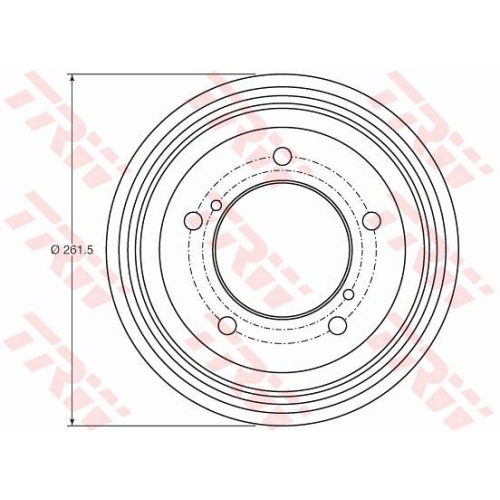 Bremstrommel Trw DB4421 für Suzuki Hinterachse