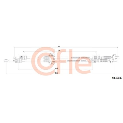 Seilzug Schaltgetriebe Cofle 10.2466 für Ford