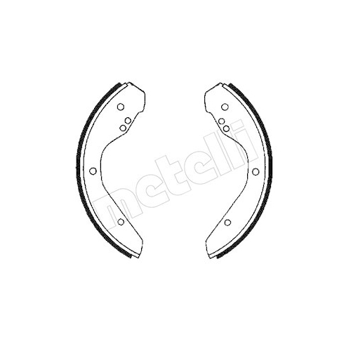 Bremsbackensatz Metelli 53-0460 für VW Doppelachsaggregat Vorderachse