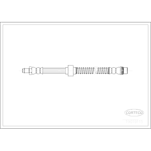 Bremsschlauch Corteco 19019115 für Citroën Peugeot Vorderachse Vorne