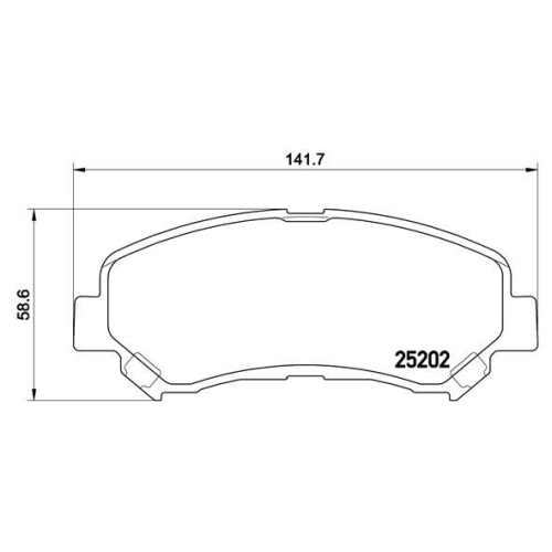 Bremsbelagsatz Scheibenbremse Brembo P79028 Prime Line für Nissan Suzuki Gac