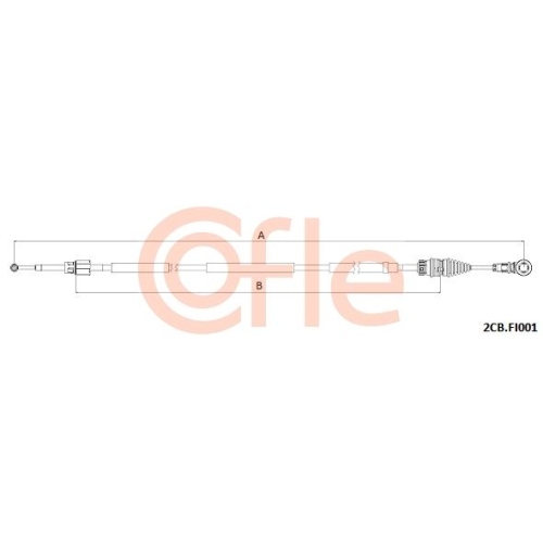 Seilzug Schaltgetriebe Cofle 2CB.FI001 für Fiat