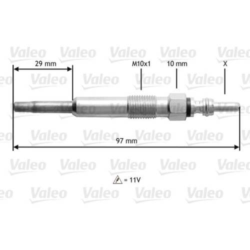 Glühkerze Valeo 345130 für Audi Ford Seat Skoda VW Vw (faw)