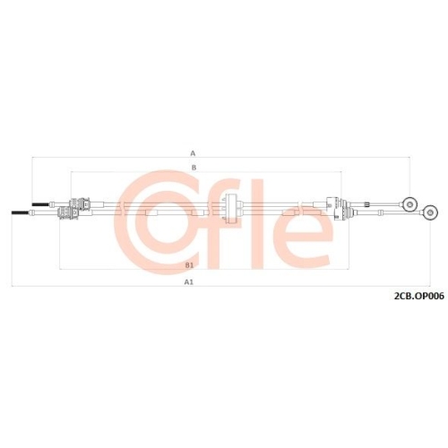 Seilzug Schaltgetriebe Cofle 2CB.OP006 für Opel