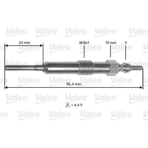 Glühkerze Valeo 345171 für Nissan Renault Dacia Infiniti