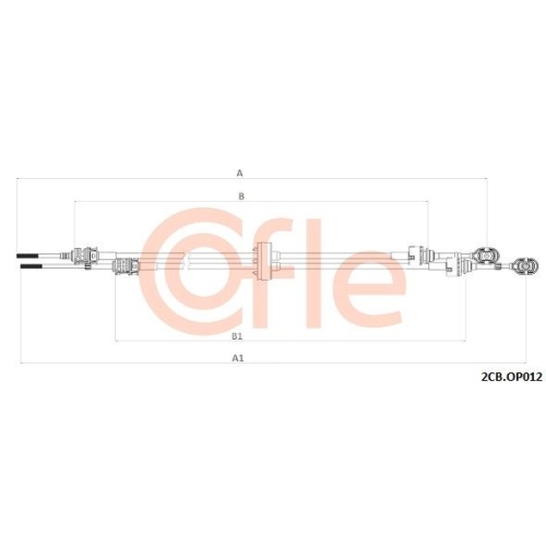 Seilzug Schaltgetriebe Cofle 2CB.OP012 für Opel