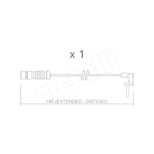 Warnkontakt Bremsbelagverschleiß Metelli SU.161 für Mercedes Benz Mercedes Benz