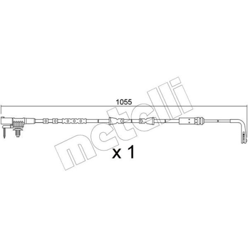 Warnkontakt Bremsbelagverschleiß Metelli SU.391 für Land Rover Vorderachse