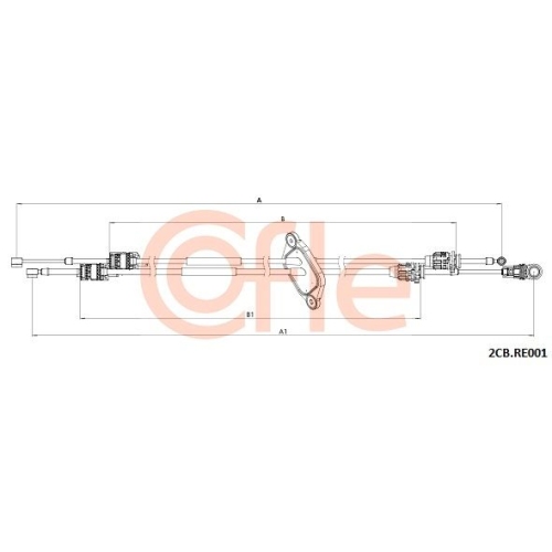 Seilzug Schaltgetriebe Cofle 2CB.RE001 für Renault