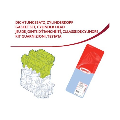 Dichtungssatz Zylinderkopf Corteco 83403684 für