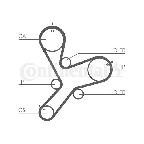 Zahnriemen Continental Ctam CT1152 für Mitsubishi