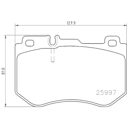 Bremsbelagsatz Scheibenbremse Brembo P50123 Prime Line für Mercedes Benz