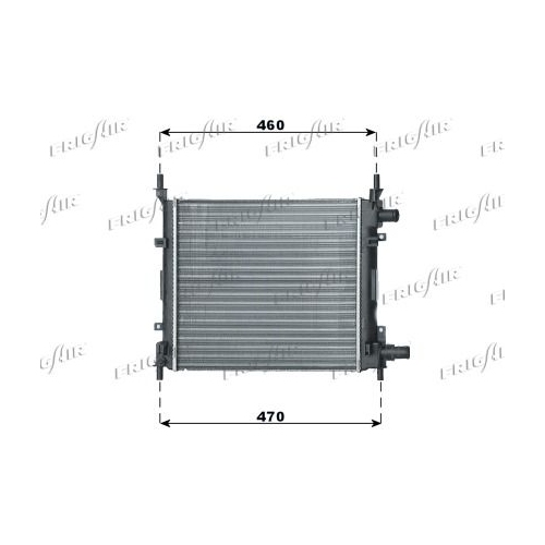 Kühler Motorkühlung Frigair 0105.3054 für Ford Für Fahrzeuge Ohne Klimaanlage