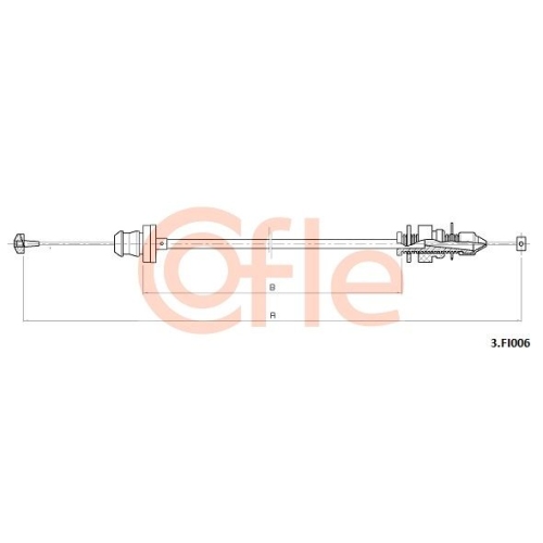 Gaszug Cofle 3.FI006 für Fiat