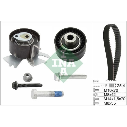 Zahnriemensatz Ina 530 0558 10 für Citroën Fiat Ford Peugeot Toyota Lexus