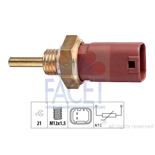 Sensor Kühlmitteltemperatur Facet 7.3242 Made In Italy - Oe Equivalent für Fiat