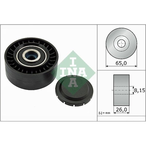 Umlenk /führungsrolle Keilrippenriemen Ina 532 0564 10 für Audi Seat Skoda VW