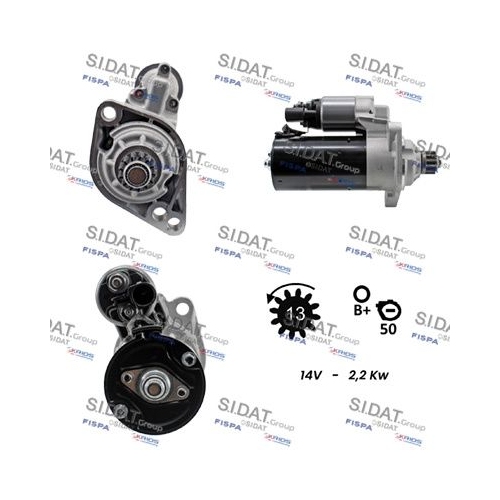 Starter Sidat S12BH0095 für Audi Seat Skoda VW Vag