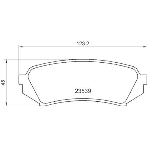 Bremsbelagsatz Scheibenbremse Hella Pagid 8DB 355 009-391 für Honda Toyota Lexus