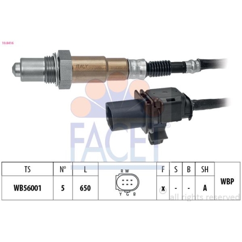 Lambdasonde Facet 10.8416 Made In Italy - Oe Equivalent für Hyundai Kia