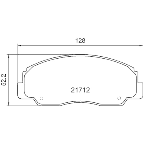 Bremsbelagsatz Scheibenbremse Hella Pagid 8DB 355 009-781 für Daihatsu Toyota