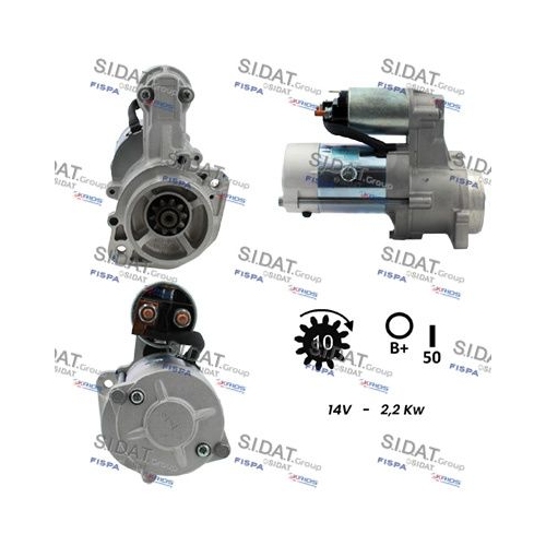 Starter Sidat S12VA0174 für Hyundai Kia