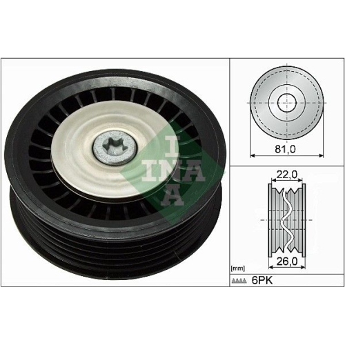 Umlenk /führungsrolle Keilrippenriemen Ina 532 0678 10 für Mercedes Benz Nissan