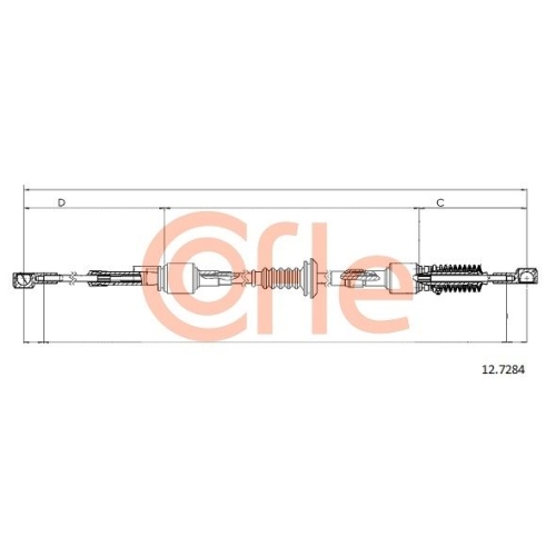 Seilzug Schaltgetriebe Cofle 12.7284 für Citroën Fiat Peugeot