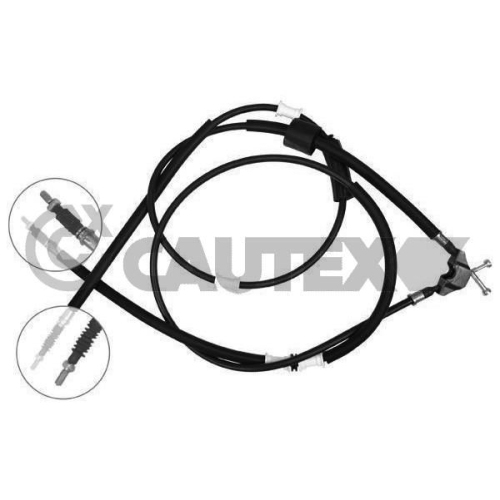 Seilzug Feststellbremse Cautex 489099 für Opel Vauxhall Hinten