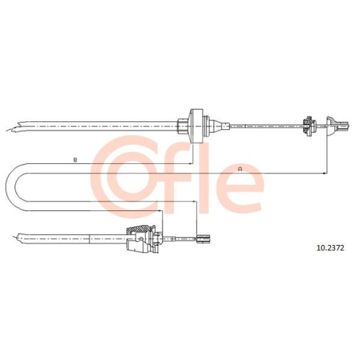 Seilzug Kupplungsbetätigung Cofle 10.2372 für Renault
