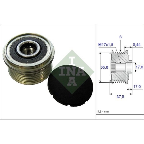 Generatorfreilauf Ina 535 0246 10 für Citroën Mazda Mitsubishi Nissan Peugeot