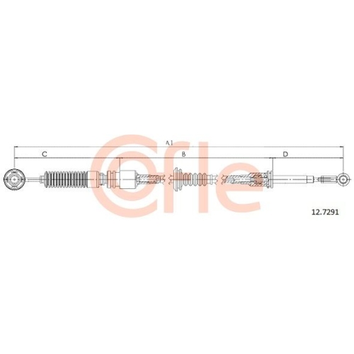 Seilzug Schaltgetriebe Cofle 12.7291 für Iveco