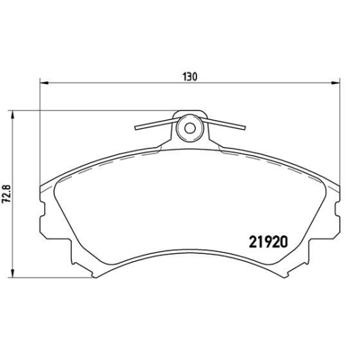 Bremsbelagsatz Scheibenbremse Brembo P54022 Prime Line für Mitsubishi Volvo